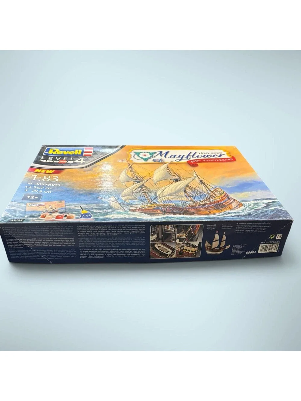 Revell 05684 Mayflower 400th Anniversary Model Kit 1:83 Scale Open Box
